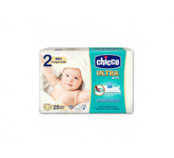 CHICCO PAÑALES ULTRA SOFT MINI T2 3-6KG 25UDS