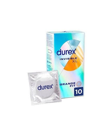 DUREX PRESERVATIVOS INVISIBLE XL 10UDS