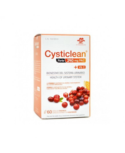 CYSTICLEAN FORTE 240MG PAC + VITC 60CPS